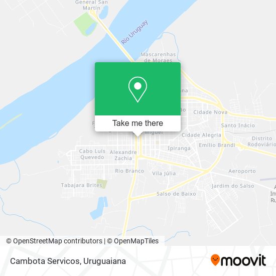 Mapa Cambota Servicos