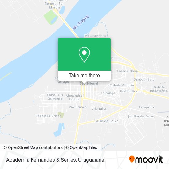 Mapa Academia Fernandes & Serres