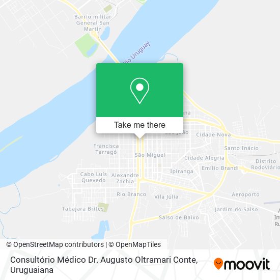 Mapa Consultório Médico Dr. Augusto Oltramari Conte