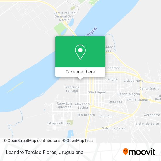 Leandro Tarciso Flores map