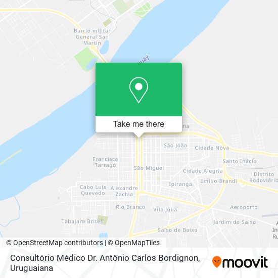 Mapa Consultório Médico Dr. Antônio Carlos Bordignon