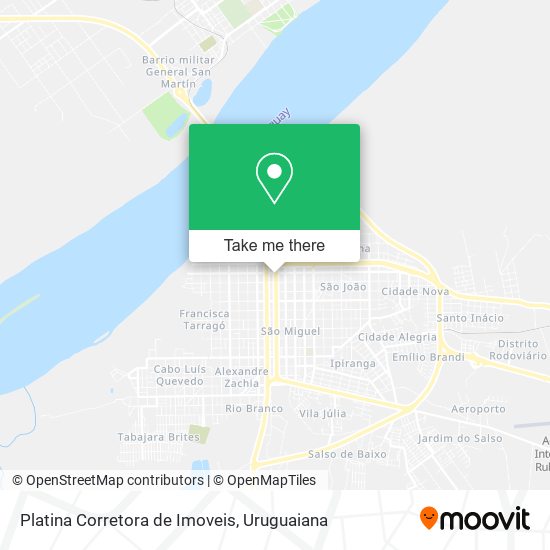 Mapa Platina Corretora de Imoveis