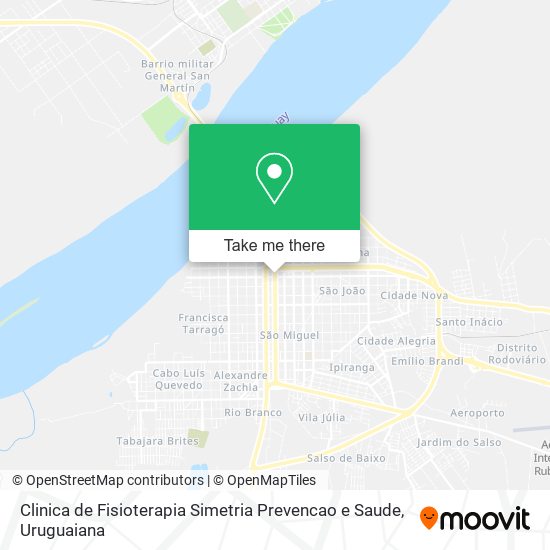 Clinica de Fisioterapia Simetria Prevencao e Saude map