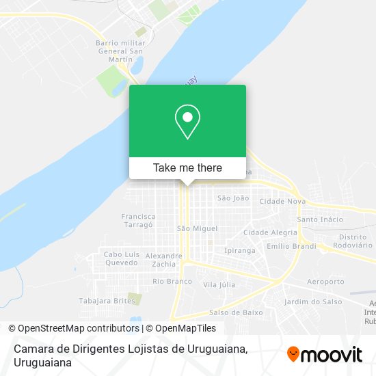 Camara de Dirigentes Lojistas de Uruguaiana map