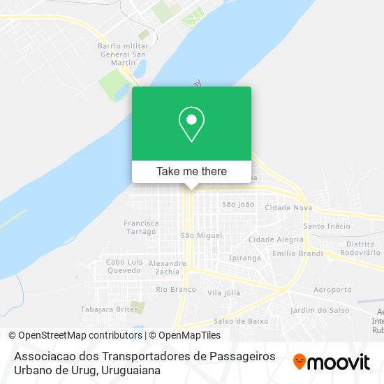 Mapa Associacao dos Transportadores de Passageiros Urbano de Urug