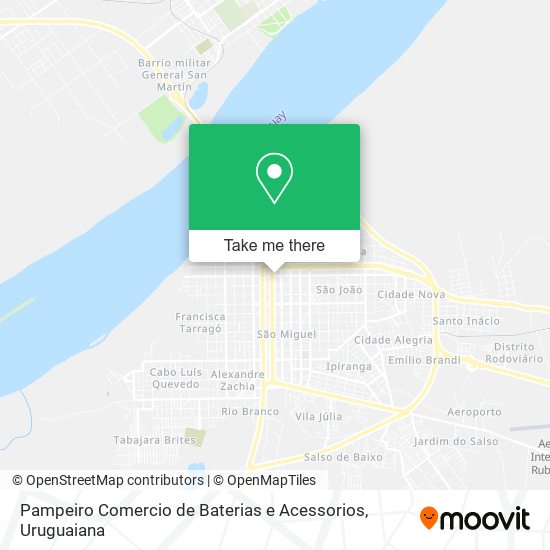 Mapa Pampeiro Comercio de Baterias e Acessorios