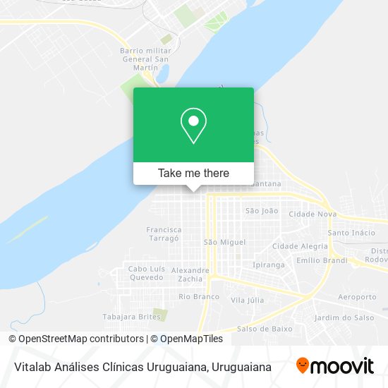 Mapa Vitalab Análises Clínicas Uruguaiana