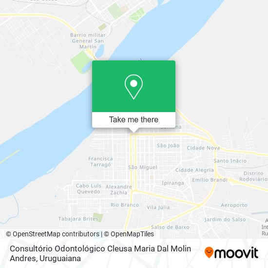 Mapa Consultório Odontológico Cleusa Maria Dal Molin Andres