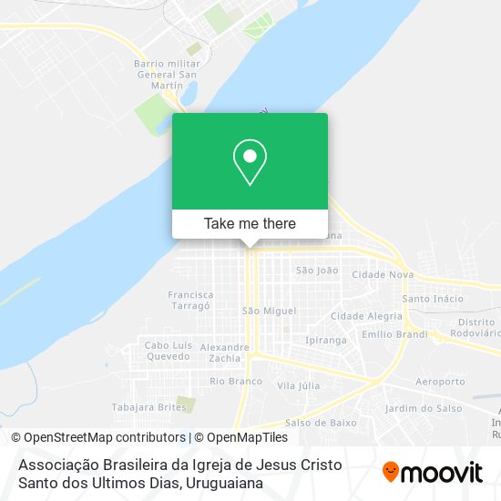 Mapa Associação Brasileira da Igreja de Jesus Cristo Santo dos Ultimos Dias