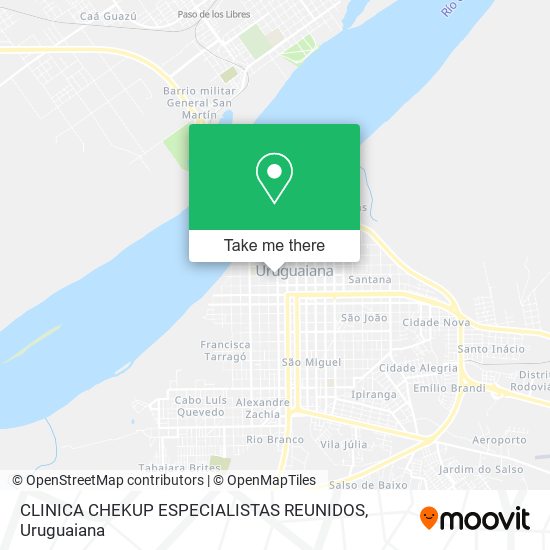 CLINICA CHEKUP ESPECIALISTAS REUNIDOS map