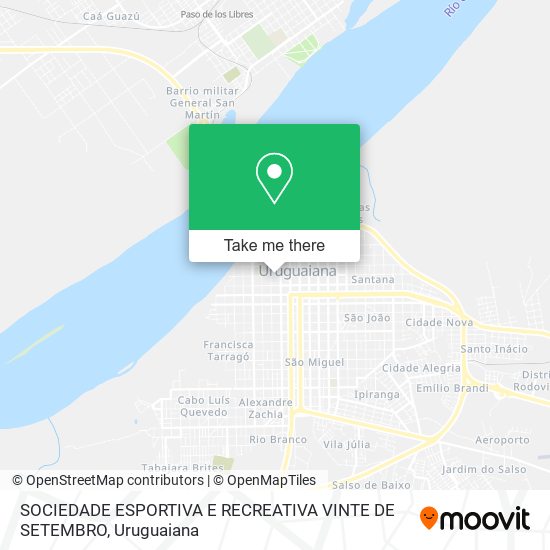Mapa SOCIEDADE ESPORTIVA E RECREATIVA VINTE DE SETEMBRO