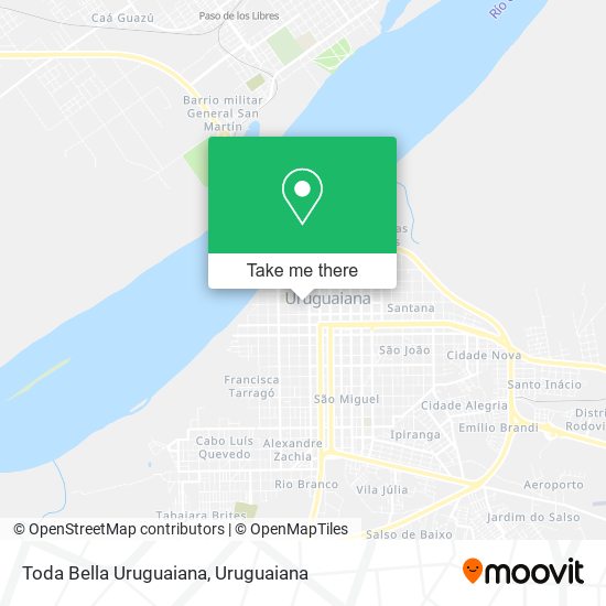 Mapa Toda Bella Uruguaiana
