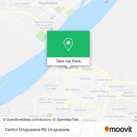 Mapa Centro-Uruguaiana-RS