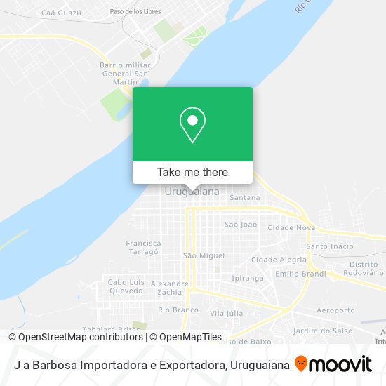 Mapa J a Barbosa Importadora e Exportadora