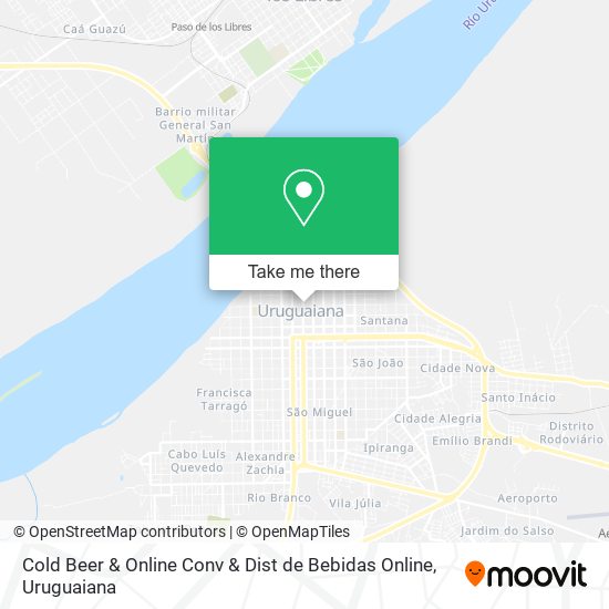 Mapa Cold Beer & Online Conv & Dist de Bebidas Online