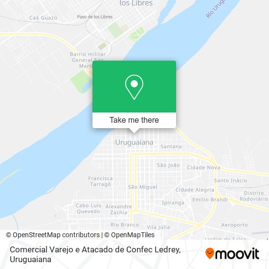 Comercial Varejo e Atacado de Confec Ledrey map