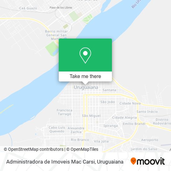 Mapa Administradora de Imoveis Mac Carsi