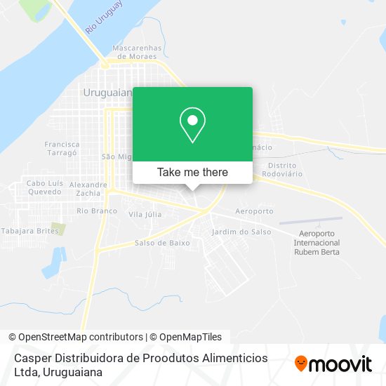 Mapa Casper Distribuidora de Proodutos Alimenticios Ltda