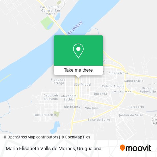 Mapa Maria Elisabeth Valls de Moraes