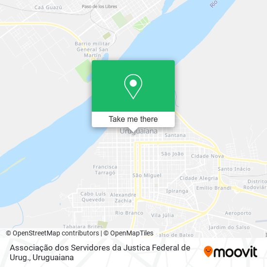 Mapa Associação dos Servidores da Justica Federal de Urug.