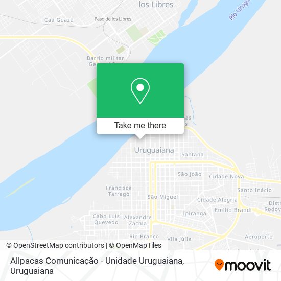 Allpacas Comunicação - Unidade Uruguaiana map