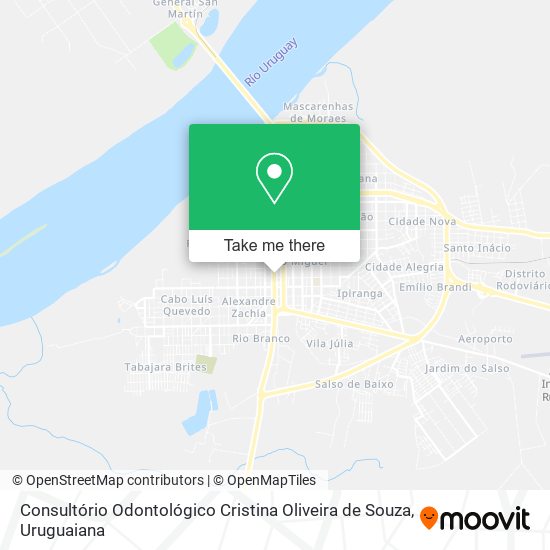 Mapa Consultório Odontológico Cristina Oliveira de Souza