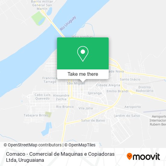 Mapa Comaco - Comercial de Maquinas e Copiadoras Ltda