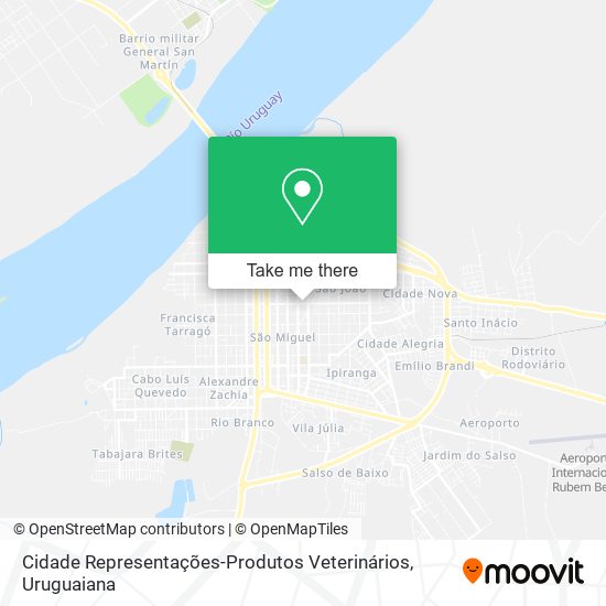 Mapa Cidade Representações-Produtos Veterinários