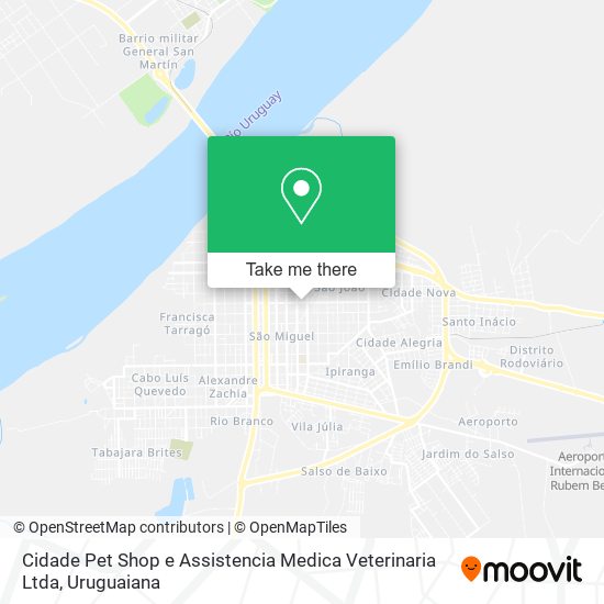 Mapa Cidade Pet Shop e Assistencia Medica Veterinaria Ltda