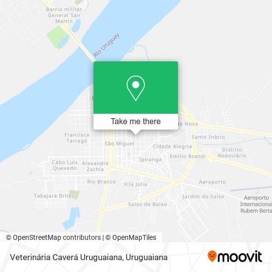 Mapa Veterinária Caverá Uruguaiana