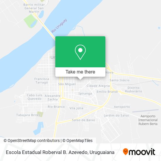 Mapa Escola Estadual Roberval B. Azevedo