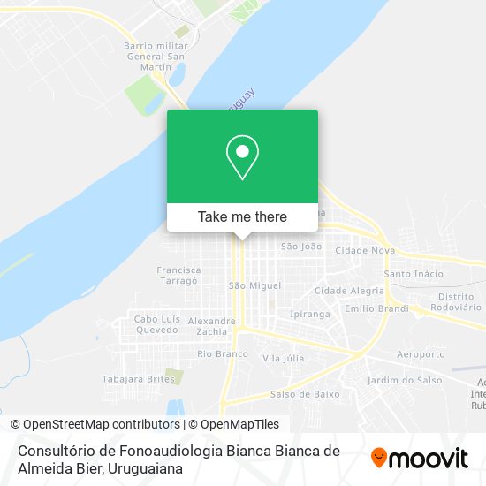 Mapa Consultório de Fonoaudiologia Bianca Bianca de Almeida Bier