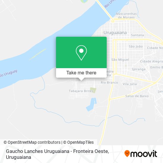 Gaucho Lanches Uruguaiana - Fronteira Oeste map