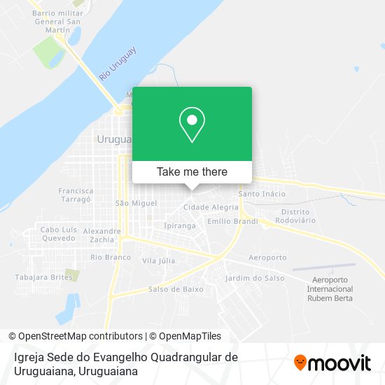 Igreja Sede do Evangelho Quadrangular de Uruguaiana map