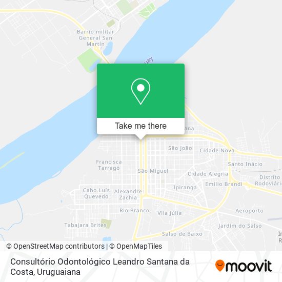 Mapa Consultório Odontológico Leandro Santana da Costa