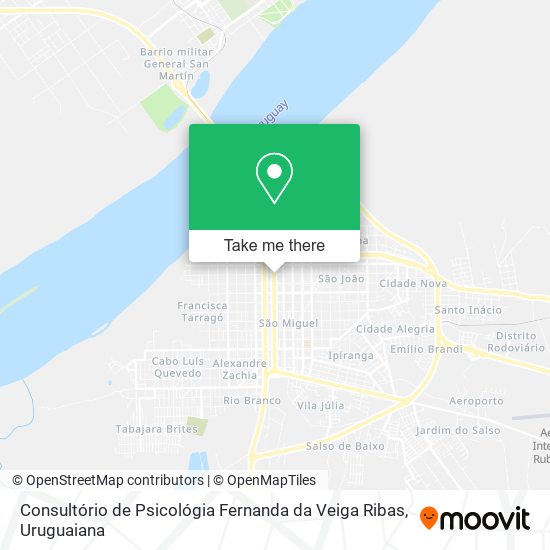 Mapa Consultório de Psicológia Fernanda da Veiga Ribas