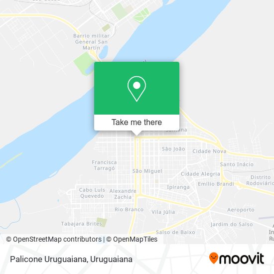 Palicone Uruguaiana map