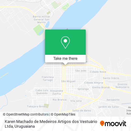 Karen Machado de Medeiros Artigos dos Vestuário Ltda map