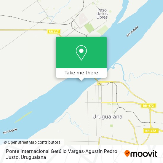Ponte Internacional Getúlio Vargas-Agustín Pedro Justo map