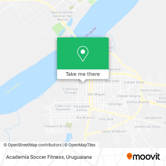 Mapa Academia Soccer Fitness