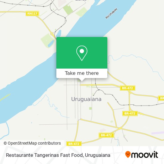 Restaurante Tangerinas Fast Food map