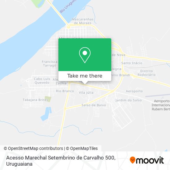 Acesso Marechal Setembrino de Carvalho 500 map