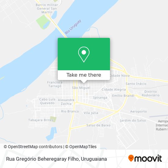 Mapa Rua Gregório Beheregaray Filho