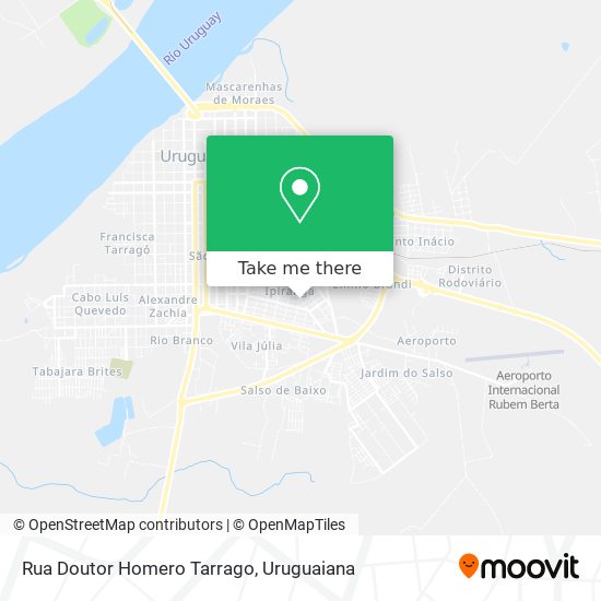 Rua Doutor Homero Tarrago map