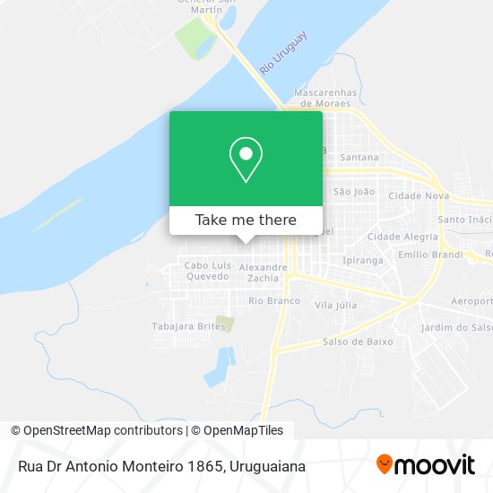 Mapa Rua Dr Antonio Monteiro 1865