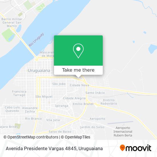 Mapa Avenida Presidente Vargas 4845
