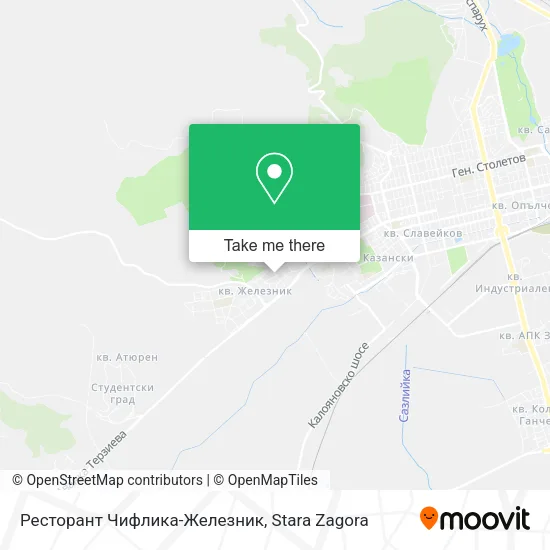 Карта Ресторант Чифлика-Железник
