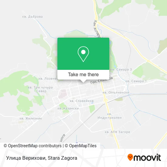 Карта Улица Верихови