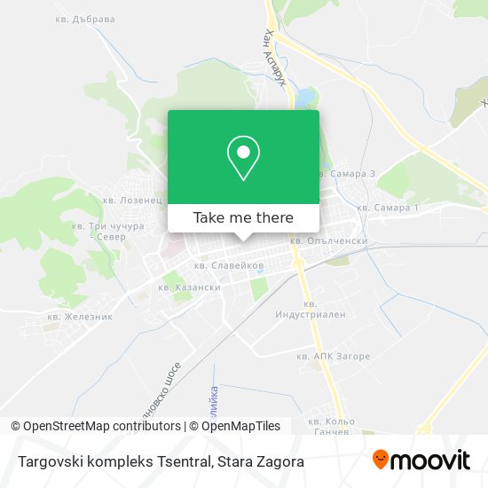 Карта Targovski kompleks Tsentral