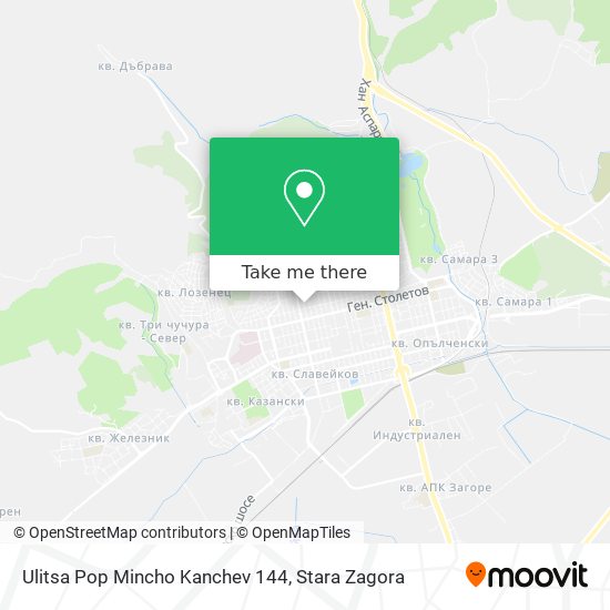 Ulitsa Pop Mincho Kanchev 144 map